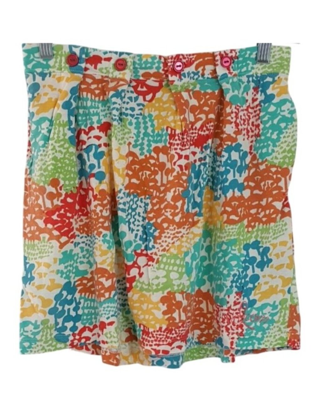 Volcom Moon Shine Crop Top Mini Skirt Multicolor Small Geo Multiway Pullover